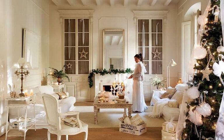 decoración navidad romántica