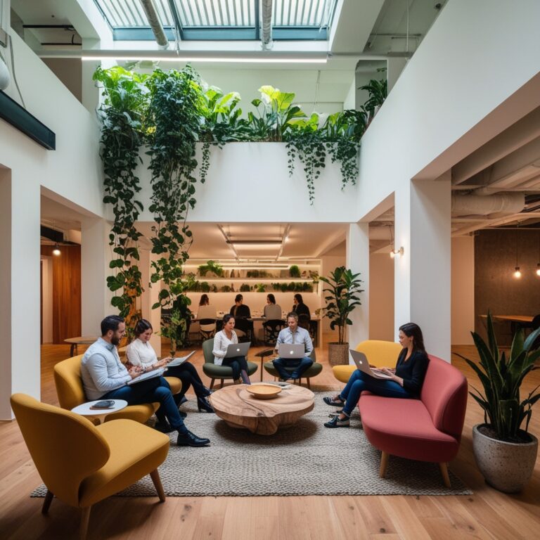 Espacio coworking neuroarquitectura neurointeriorismo